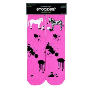 Snoozies Women's Simply Pairables Splitz Dress Socks, Zebra Stripes - Picture 1 of 2