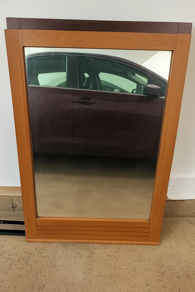 standing mirror, floor mirror, wooden frame mirror, bedroom mirror, hallway - Image 1 of 1