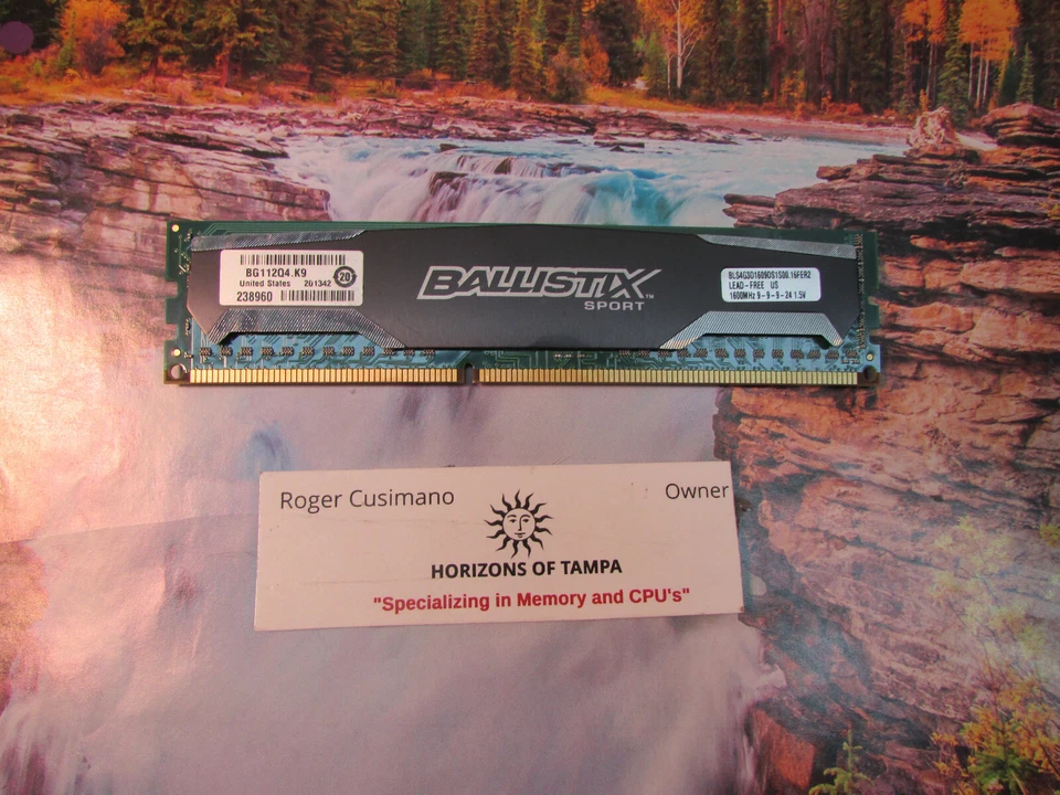 Crucial BLS4G3D1609DS1S00-16FER2 Ballistix Sport 4GB  1600MHz PC3-12800 RAM  - Image 1 of 1