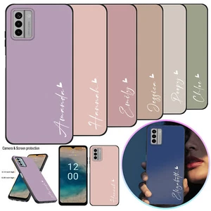 Personalised Name Phone Case Silicone Cover For Nokia G42 C32 C02 C22 C12 XR21 - Picture 1 of 43