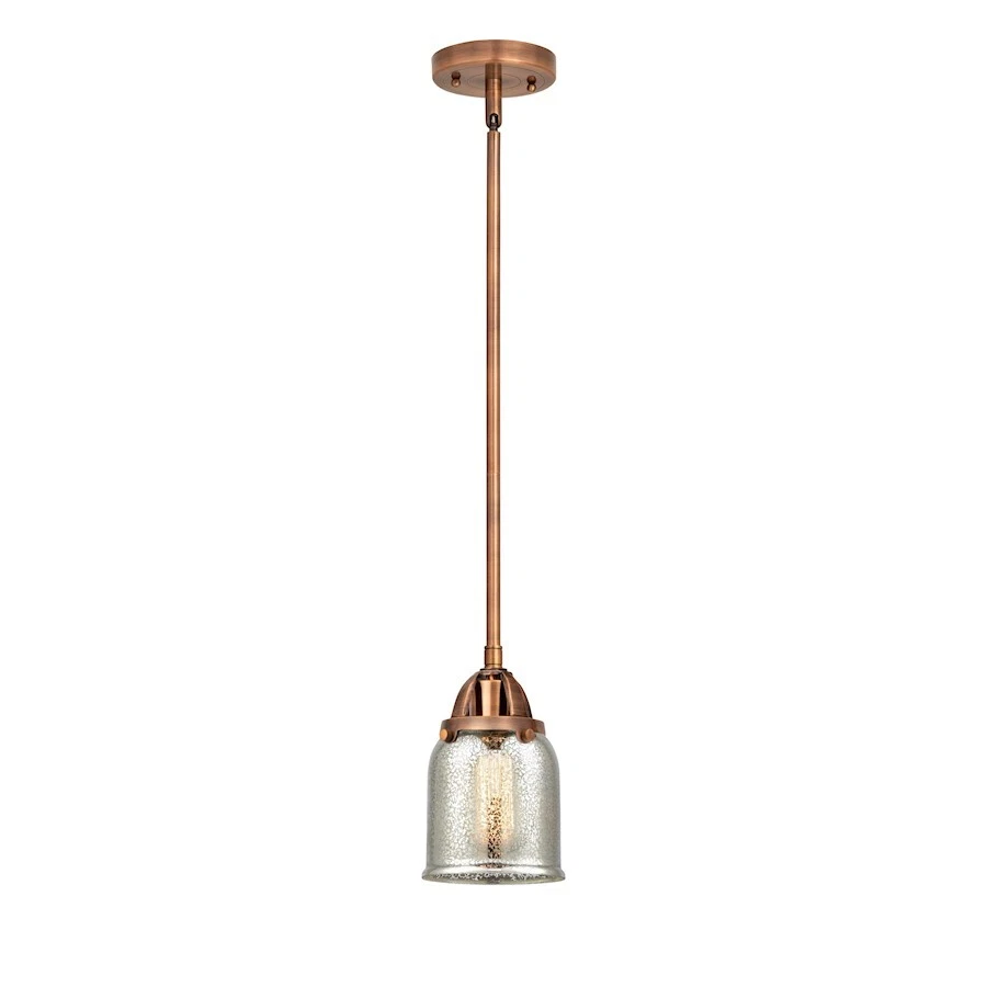 Innovations Bell 1 Light 8.5" Mini Pendant, AC/Mercury - 288-1S-AC-G58 - Image 1 of 1