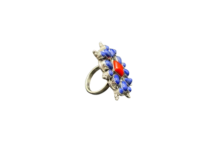 Moda Positano Gioielli - Collezione Corallo – Anello Ag 925 Lapis Corallo - Immagine 1 di 4