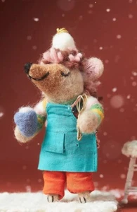 Anthropologie Hobbies Handmade Felt Christmas Ornament New - Picture 1 of 6