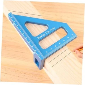 3D Multi-Angle Measuring Ruler,45/90 Degree Aluminum Alloy Blue(Metric) - Picture 1 of 8