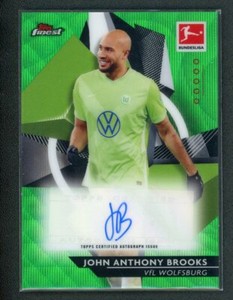 2021 John Anthony Brooks 17/30 Auto Topps Finest Wave Bundsliga Autographs 