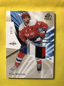 2020-21 UD SP Game Used GOLD Patch SP /25 Tom Wilson Washington Capitals - Picture 1 of 2