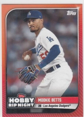 2024 Topps Hobby Rip Night #17 Mookie Betts Red Rare Dodgers {Z} - Image 1 of 2