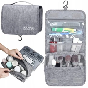 Kulturbeutel Kulturtasche Kosmetiktasche zum Aufhängen bei Reisen Damen & Herren - Bild 1 von 15