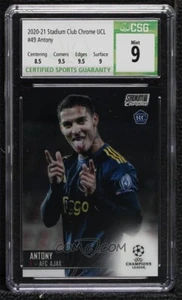 Antony 2020-21 Stadium Club Chrome UEFA Rookie RC #49 CSG 9 AFC Ajax Real Betis - Picture 1 of 2