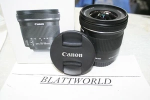 BRAND NEW GENUINE Canon EOS EFS 10-18mm F4.5-5.6 IS STM AF ZOOM Lens with CAPS - Picture 1 of 2
