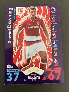2016/17 Topps Match Attax Card Middlesbrough Stewart Downing #212 - Picture 1 of 2