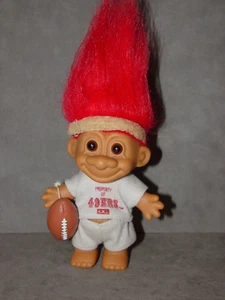 Troll Doll 4 1/2" Russ 49ers San Francisco NFL  Football - Picture 1 of 1