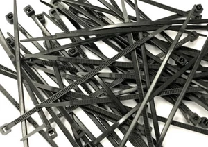 4" Inch NYLON 66 (UL) 3 x 100mm black color cable zip tie fastern wrap 150 pcs - Picture 1 of 3