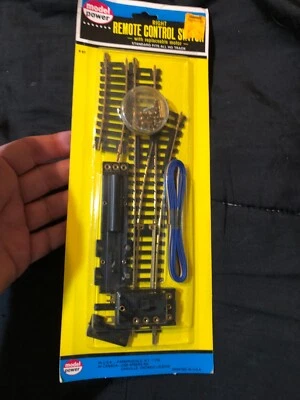 Vintage Model Power HO Track Remote Control Switches Brass Rail RH #51 Hardware - Image 1 of 2
