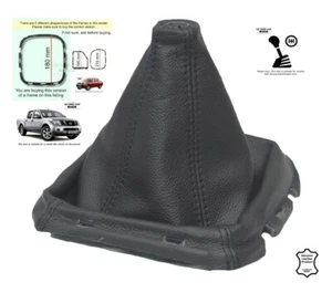 Schaltknüppel Gamasche mit 180mm Kunststoffrahmen für Nissan Navara 2005-2012 Leder - Bild 1 von 10