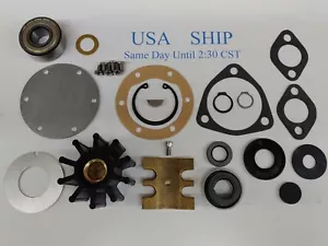 Rebuild Kit For Perkins Marine Sea Water Pump 2488275 Jabsco 9700-01 W / Gaskets - Picture 1 of 2