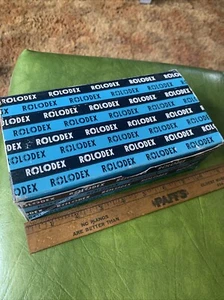 Vintage Mid Century Genuine Rolodex 1000 2.25”x4” C24 Cards Open Box Made in USA - Picture 1 of 6