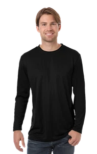 Camiseta manga larga Blue Generation BG7303 para adultos Value Wicking - Imagen 1 de 8