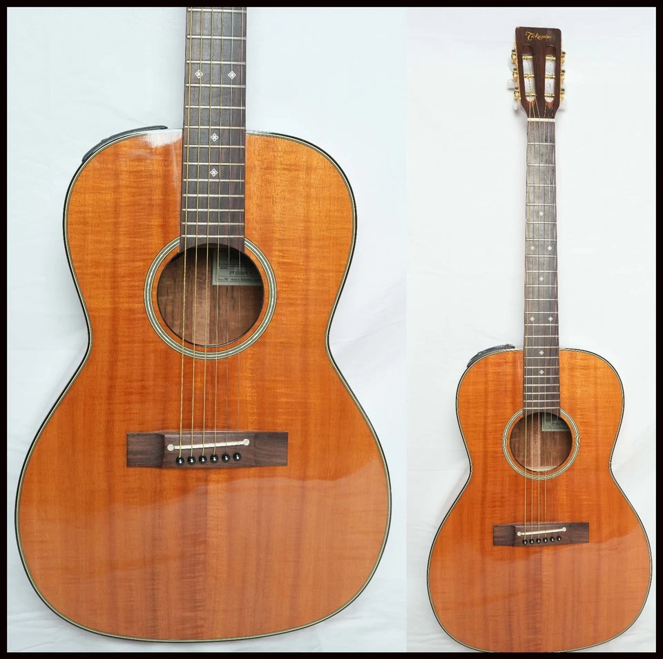 Takamine Ptu408K N Koa Hawiiano Modelo Raro Todo el Material del Núcleo Doméstico No.MG456 Foto 1 de 4