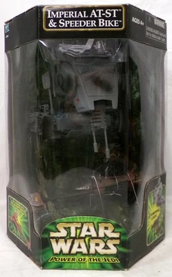 Hasbro Star Wars Power of the Jedi Imperial AT-ST y Speeder Bicicleta Vehículo Set Foto 1 de 4