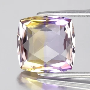 💎 Cuscino 5,07ct VVS taglio rosa naturale giallo e viola ametrina - gemma non trattata - Foto 1 di 4