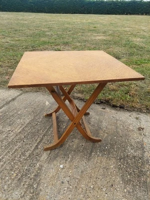 Mid Century Meredew Wooden Folding Coffee / Occasional / Side / Table Great Item - Image 1 of 4