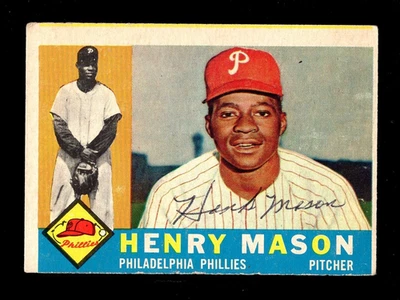 1960 TOPPS #331 HENRY MASON IN PERSON AUTO AUTOGRAPH PHILLIES - Image 1 of 2