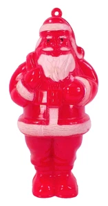 Santa Claus Christmas Ornament Candy Container Hard Plastic 1950s Retro #15 - Picture 1 of 6