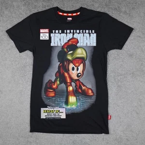 Camiseta Disney 100 Para Hombre’s S Negra Mickey Mouse Iron Man Gráfica Marvel What If - Imagen 1 de 14