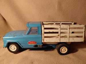 Vintage c1966 Tonka Stake Truck no 56 Blue Amd White Pressed Steel Pickup - Bild 1 von 16
