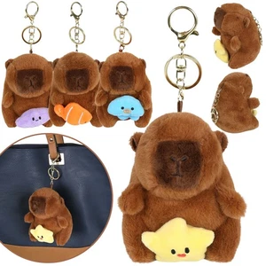 CAPYBARA Taschenanhänger, PLÜSCH SCHLÜSSELANHÄNGER, Rucksack Anhänger 13 cm  - Bild 1 von 10