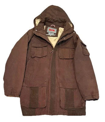 Parka Giubbotto SLAM - Uomo Tg L- con cappuccio rimovibile Marrone moka - Immagine 1 di 4