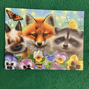 CLOSEOUT-Leanin’ Tree Blank Notecard With Envelope (Cute Animals) - Picture 1 of 2