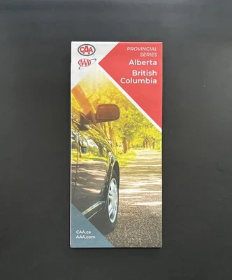 Nuevo AAA ALBERTA & BRITISH COLUMBIA Canadá HOJA DE RUTA CAA Serie Provincial 5/23 Foto 1 de 2