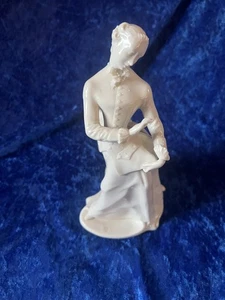 Sehr Alte Porzellanfigur Figur Nymphenburg  Frau Julia - Picture 1 of 13