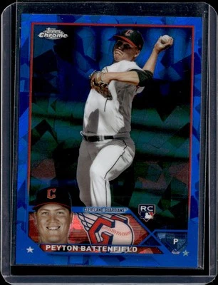 2023 Topps Chrome Update Sapphire USCS260 Peyton Battenfield Rookie Card - Image 1 of 2