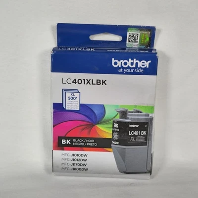 Brother LC401XLBK Black Ink Cartridge MFC-J1010DW J1170DW EXP 12/2027 NEW - Image 1 of 2
