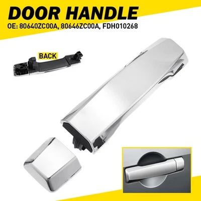 Manija de puerta exterior para Nissan Titan 2004-2018 cromada lado del pasajero delantero Foto 1 de 4