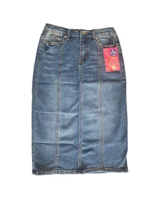ROCKIDS Little Girls Denim Jean Skirt size 4/6 BRAND NEW!! TAGS INCLUDED - Picture 1 of 2
