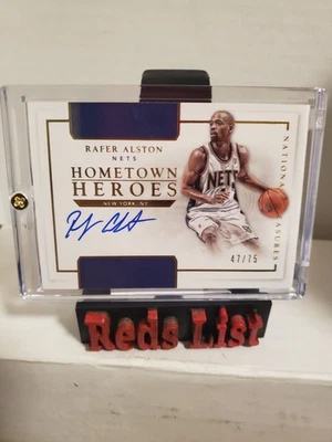2015-16 National Treasures Hometown Heroes #HH-RAL Rafer Alston 47/75 Nets - Image 1 of 4