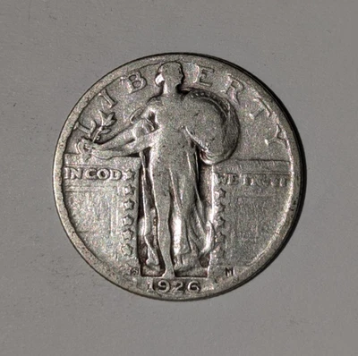 1926-S Standing Liberty Silver Quarter 25c SLQ#8 - Image 1 of 2