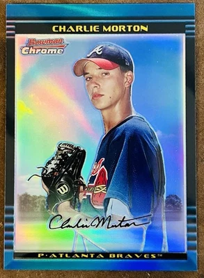 2002 Bowman Chrome Refractor #BDP91 Charlie Morton /300 - Image 1 of 2