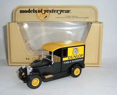 Matchbox Yesteryear No. Y-5, 1927 Talbot Van 'Dunlop Tyres' - Superb - Image 1 of 4