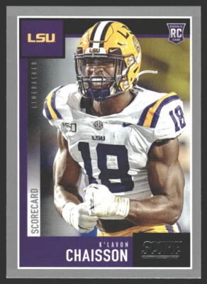 K'Lavon Chaisson #349 2020 Score Scorecard LSU TigersRC Rookie - Image 1 of 2