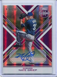 2016 Elite Extra Edition Aspirations Purple Nate Griep Auto 79/100