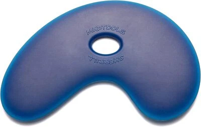 Costilla de tazón pequeño firme azul Mudtools para artistas de arcilla y cerámica Foto 1 de 4