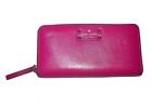 Kate Spade Leather Purse/wallet, Mid Pink Clutch Style, Vg Storage
