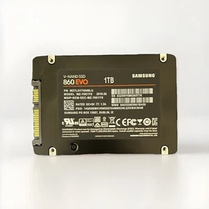 Samsung 860 EVO 1 TB SATA 2,5" Interne SSD, Festkörper-Laufwerk, Schwarz - Bild 1 von 1