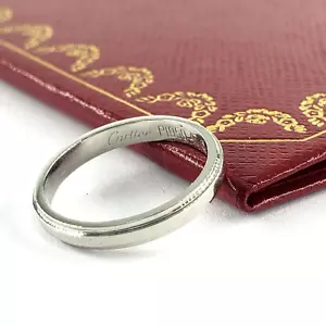 Anello sottile Cartier Platinum PT950 D'AMOUR 2,5 mm taglia 4,25 5 6 7 8 9 - Foto 1 di 14
