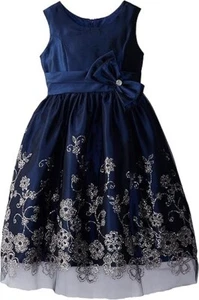 Jayne Copeland Girls Dress Holiday with Glitter Size8 NWT - Picture 1 of 2
